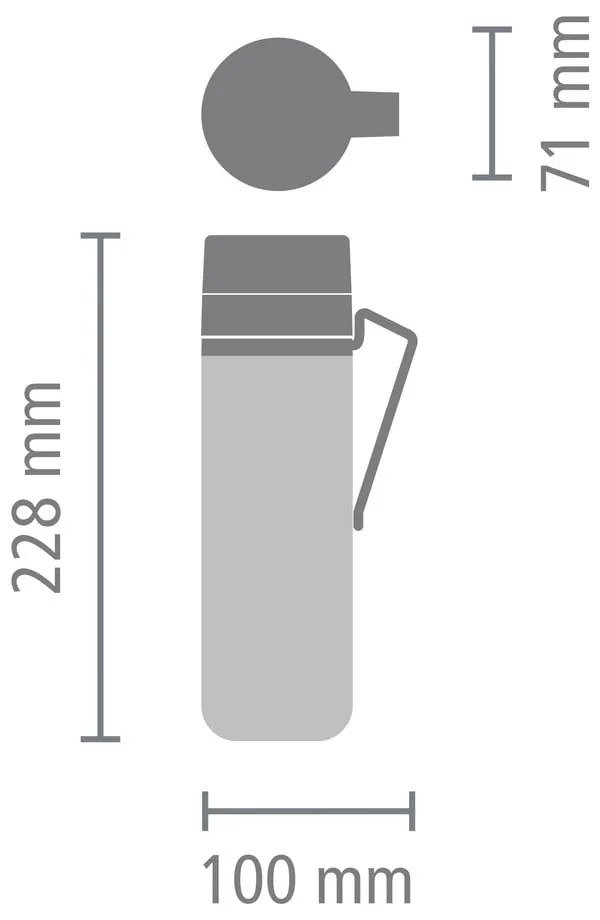 Jasnoszary kubek termiczny 500 ml Make & Take – Brabantia