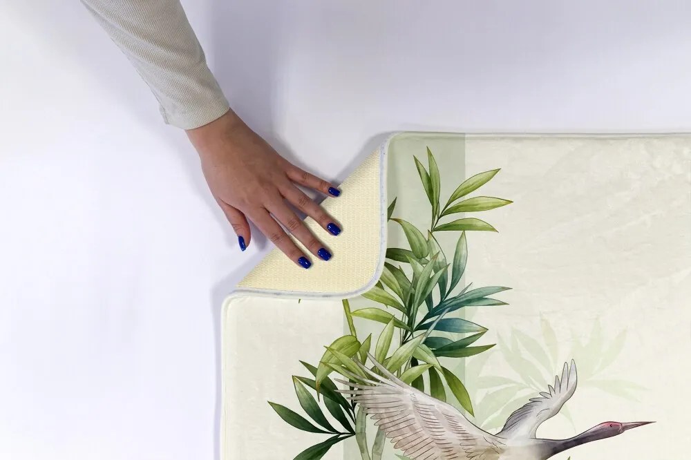 Dywanik łazienkowy antypoślizgowy Dywanik łazienkowy antypoślizgowy Żuraw Ptak