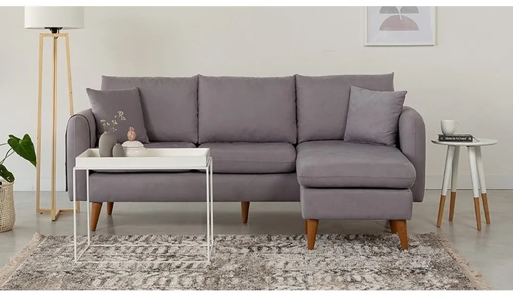 Jasnoszara sofa 215 cm Sofia – Balcab Home