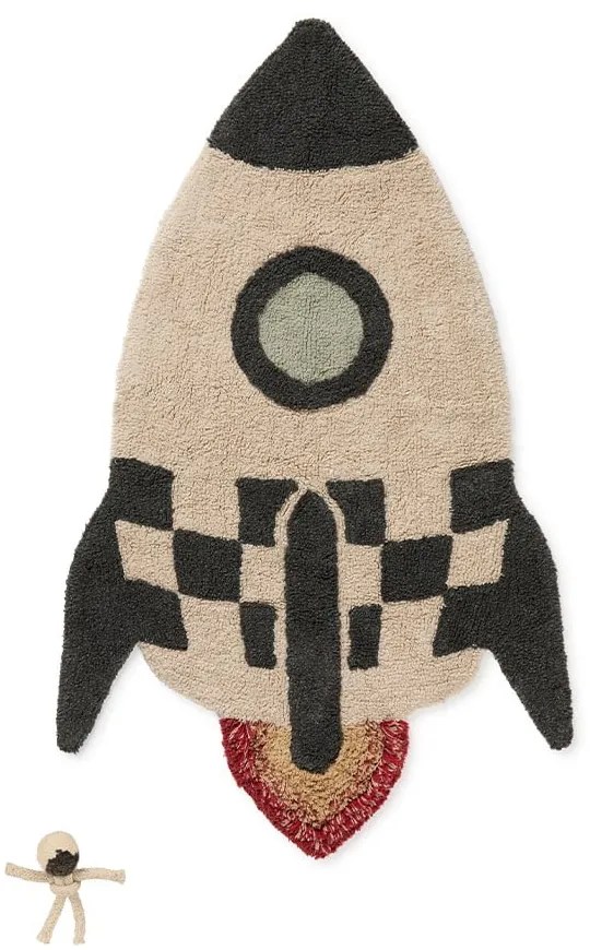 Bawełniany dziecięcy dywan do zabawy 85x135 cm Rocket – Lorena Canals