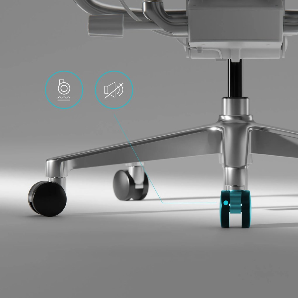 Fotel ergonomiczny szary V-Kinetic