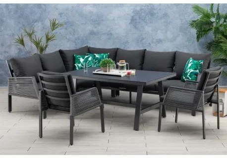 ELBA - 5-częściowy aluminiowy zestaw ogrodowy