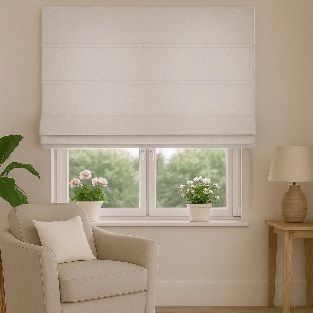 Roleta rzymska na wymiar Enjoy beżowa miękka gruba - do 140 cm