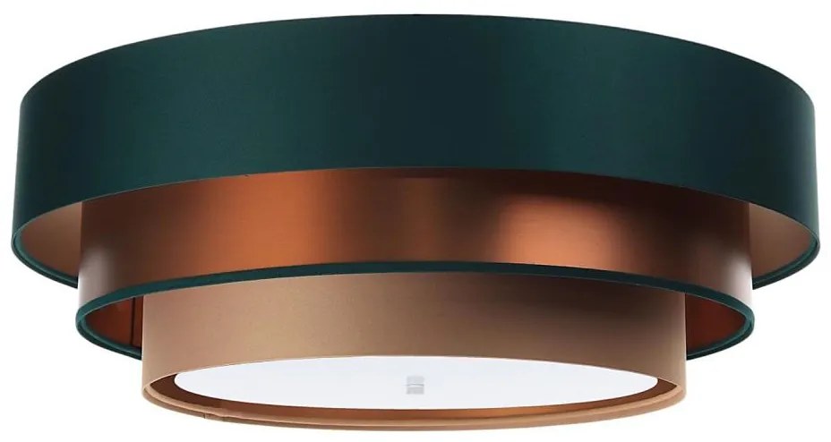 Lampa sufitowa TRINITI 2xE27/60W/230V zielona/miedziana/brązowa