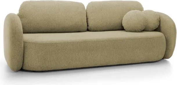 Sofa OLIO z funkcja spania i pojemnikiem OLIWKOWY ARAGON 35