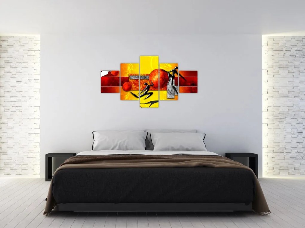 Obraz - Malarstwo ludzkości (125x70 cm)