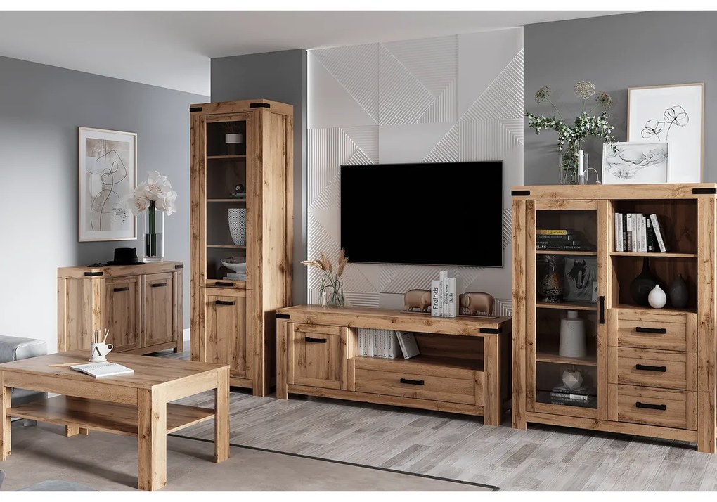 Stolik konferencyjny MORATIZ, dąb wotan