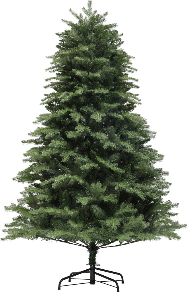 HOMCOM Choinka jodła alpejska, naturalny wygląd, szeroka i bujna, 180 x Ø105 cm, Zielona | Aosom PL