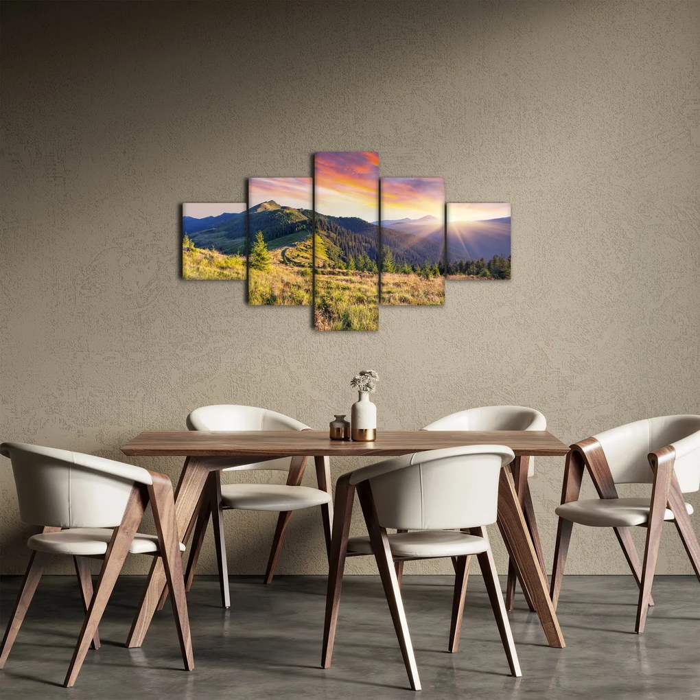 Obraz - Krajobraz leśny (125x70 cm)