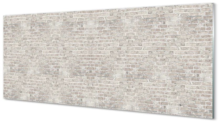 Szklany Panel Cegła mur vintage