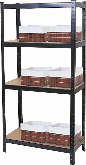 MCW-D67 wytrzymały regał z 6-krotnym koszem,  czarny