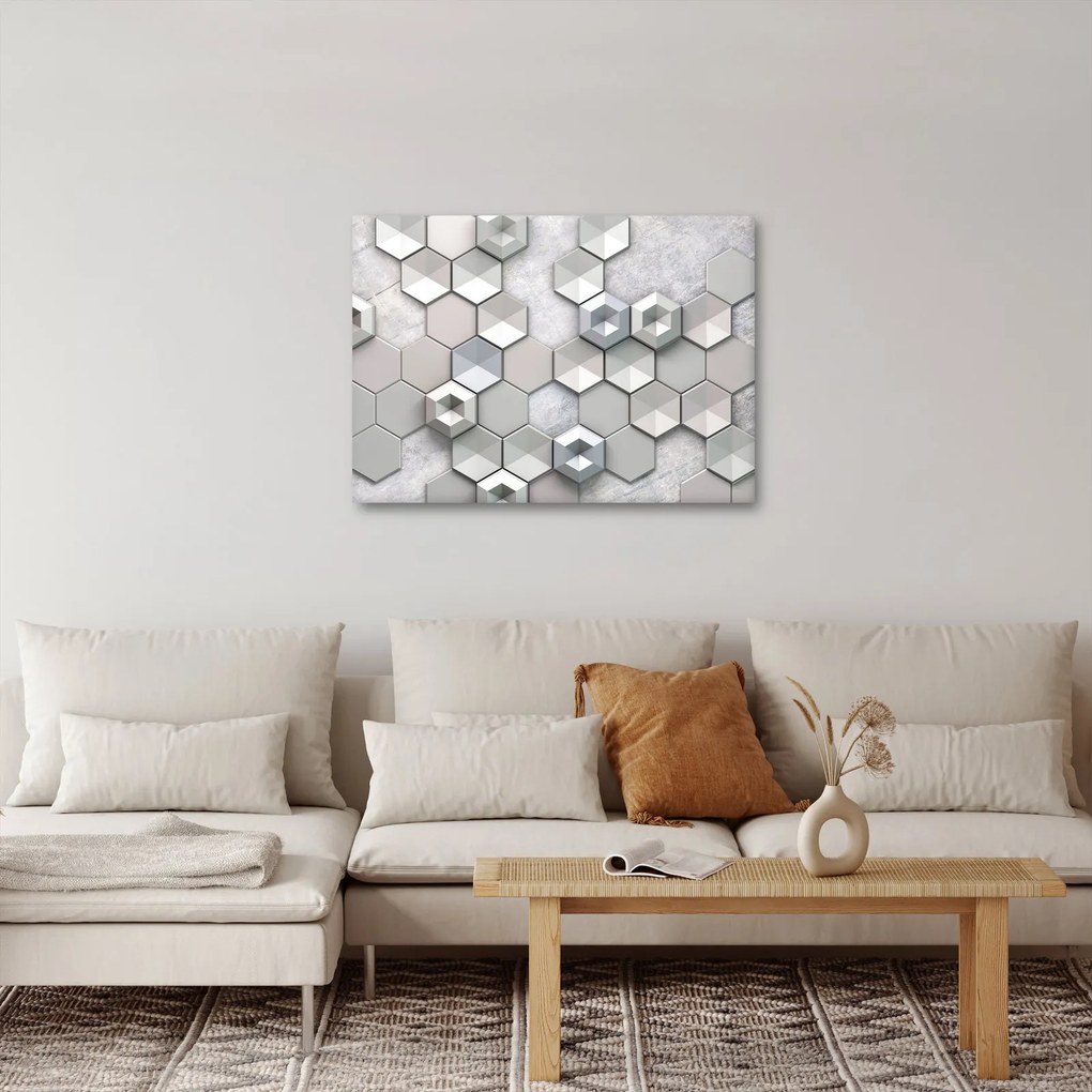 Obraz abstrakcji 3D (70x50 cm)