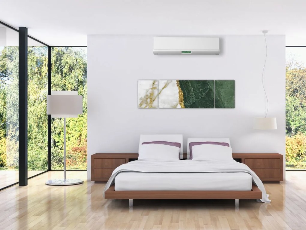 Obraz - Zielony marmur N⁰3 (170x50 cm)