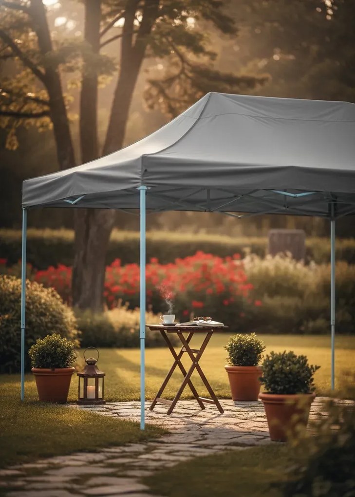 Antracytowy namiot ogrodowy A5-R20