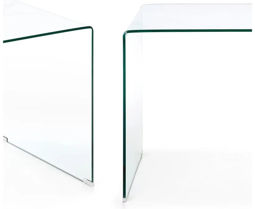 Szklane biurko 70x125 cm Burano – Kave Home