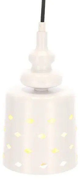Biała lampa wisząca z ażurowym kloszem - 2X V153 F1-M20