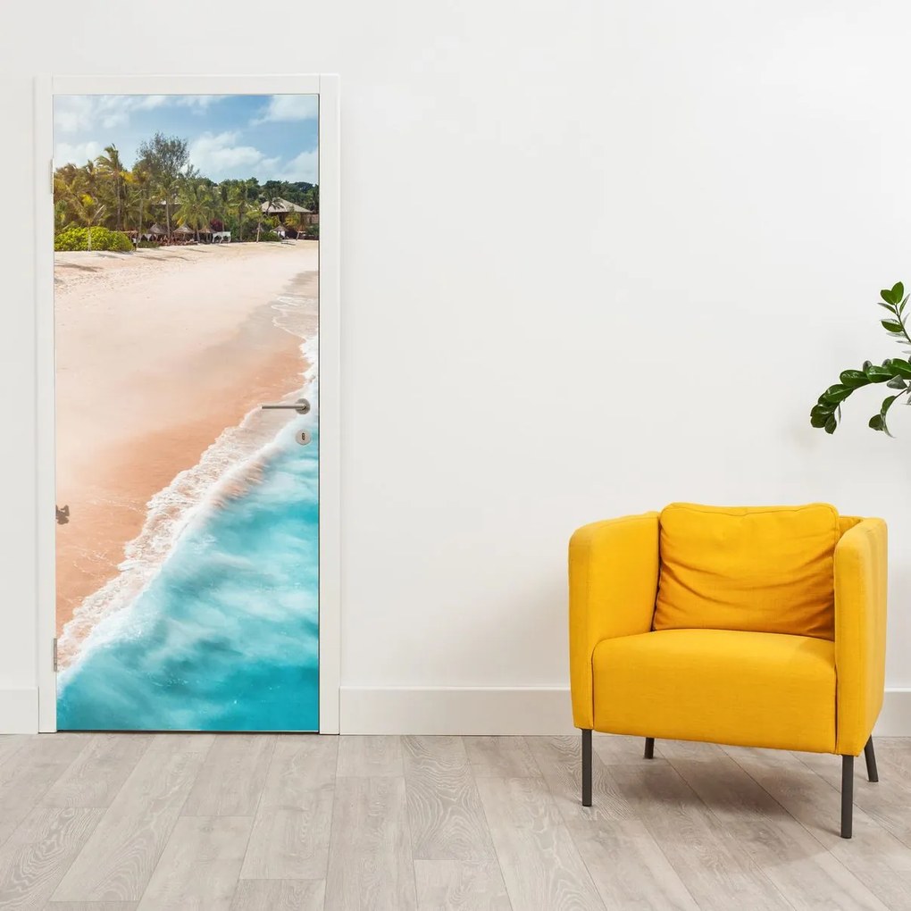 Fototapeta na drzwi - Bieg po plaży (95x205cm)