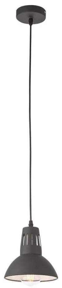 Redo 01-1279 - Lampa wisząca na lince PEEP 1xE27/42W/230V, średnica 16,5 cm, czarna