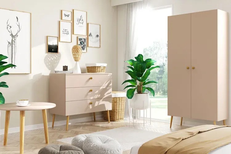 Minimalistyczna Toaletka Konsola Z Szufladą Macchiato B1-Z97