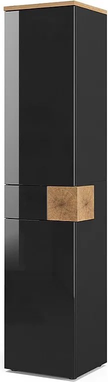 Szafka łazienkowa antracyt 40x37x184.2 eden