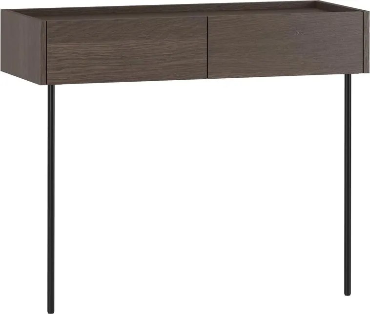 Konsola Dunari 100 cm z szufladami i metalowymi nogami - dąb dunin