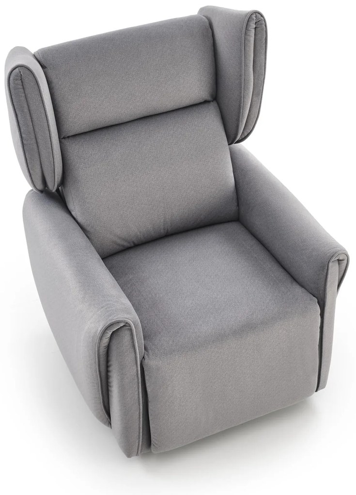Fotel wypoczynkowy elektrycznie rozkładany popiel GELATO