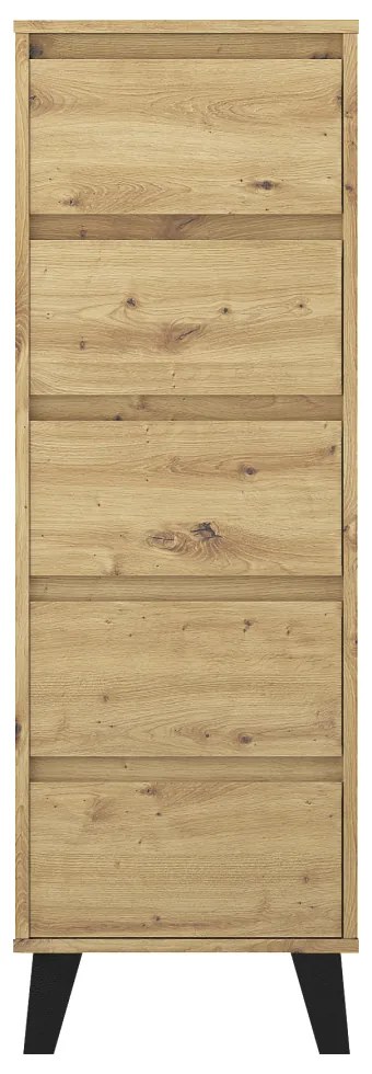 Komoda BOGAN 5S40, dąb Artisan