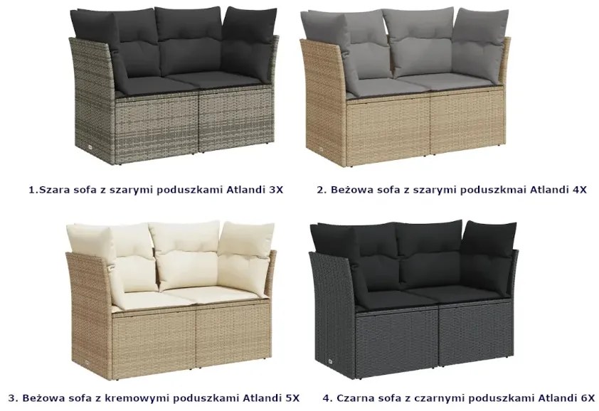 Dwuosobowa sofa ogrodowa Victos