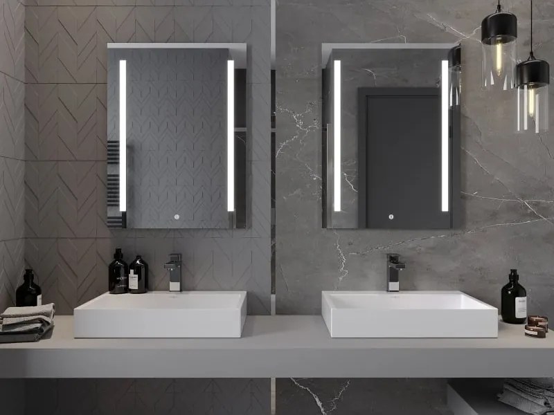 Mexen Remi lustro łazienkowe podświetlane 60 x 80 cm, LED 6000K, antypara - 9804-060-080-611-00