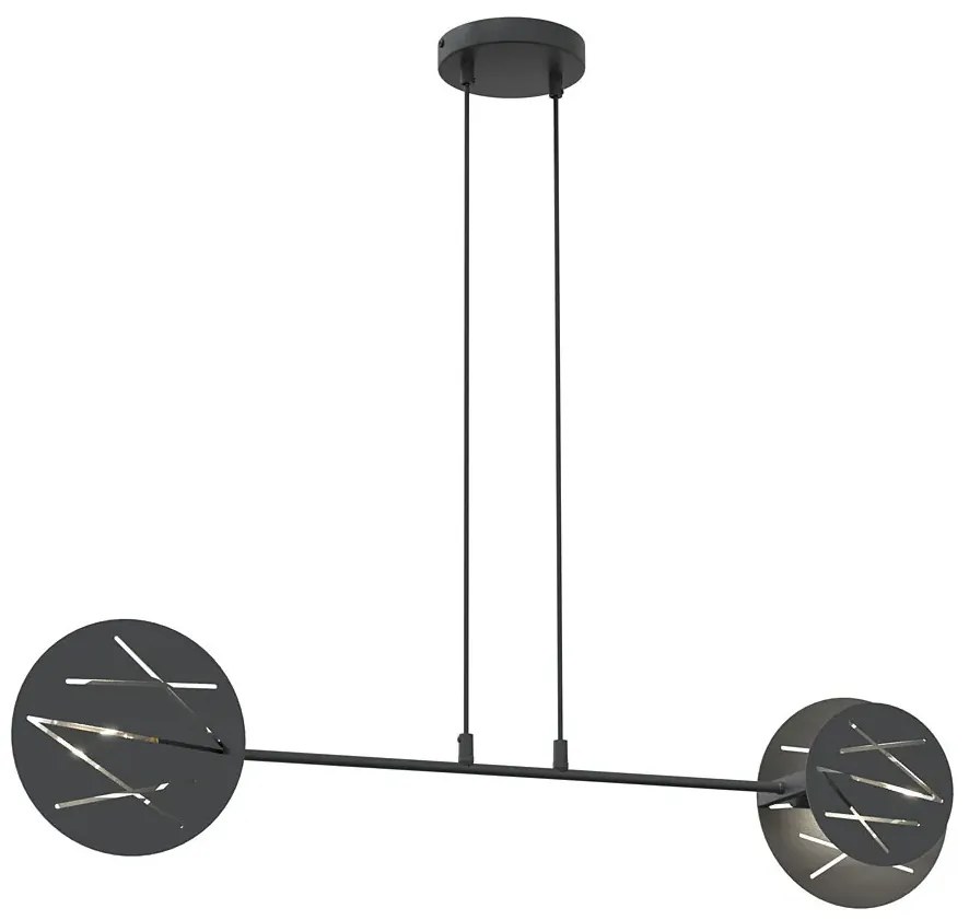 Czarna nowoczesna lampa wisząca - D151 N5-N74