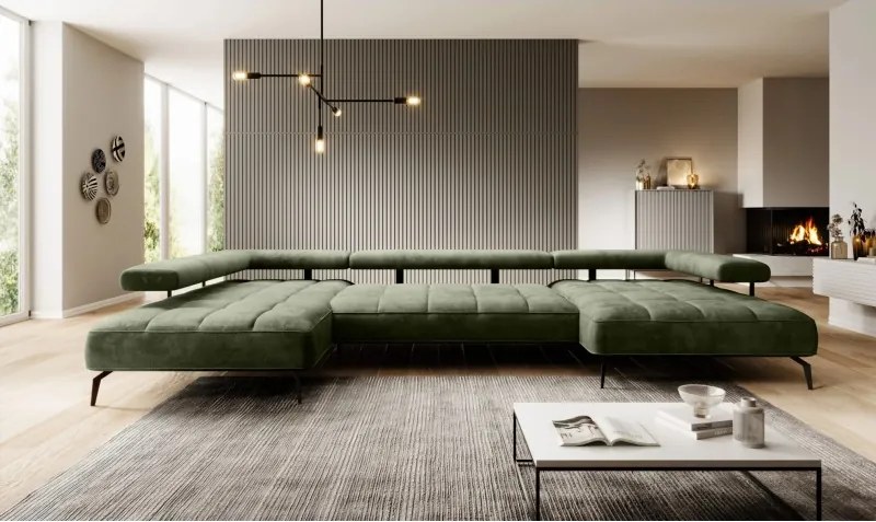 Narożnik MONTELLA S układ L z elektryczną regulacją siedziska WERSAL