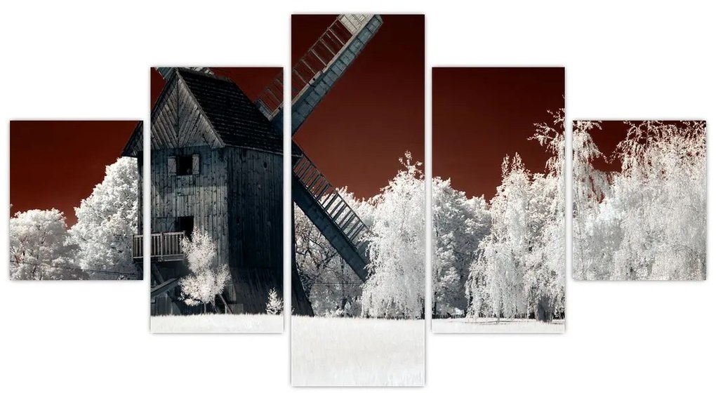 Obraz młyna (125x70 cm)
