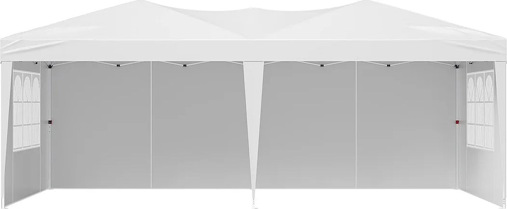 Altana Pop-Up SucceBuy Gazebo Zadaszenie Przeciwsłoneczne, 5,9 x 2,96 m, z Bocznymi Ściankami