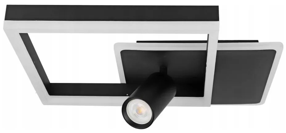 LED Lampa sufitowa LED/38W/230V + 1xGU10/30W czarna
