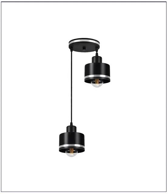 Minimalistyczna lampa wisząca z dwoma punktami świetlnymi - V128-Torini