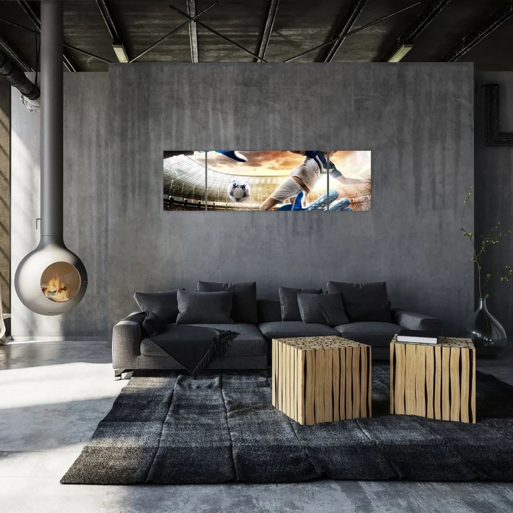 Obraz - Piłkarz (170x50 cm)