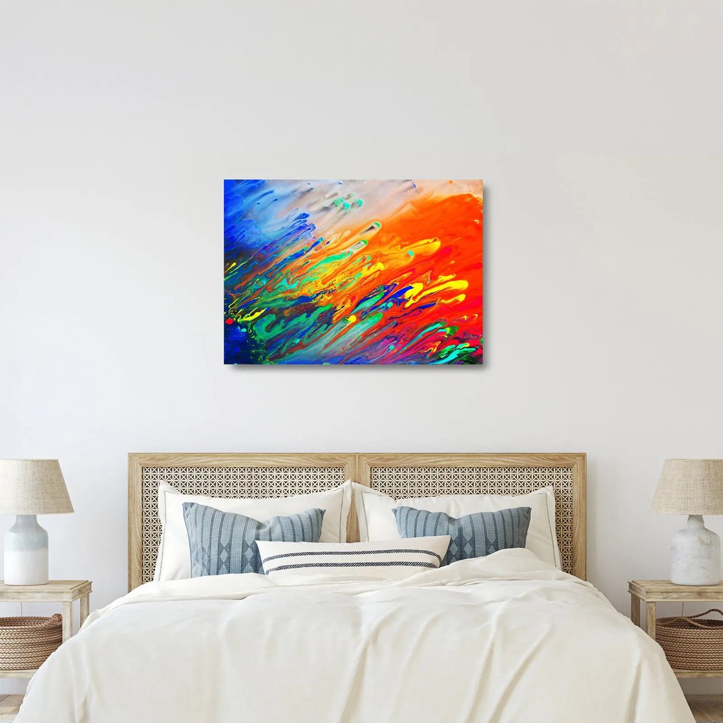 Obraz na szkle - Kolorowa abstrakcja (70x50 cm)