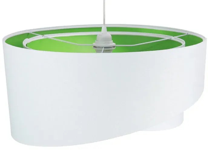 Biało-zielona elegancka lampa wisząca - 3X EX990 D2-B33