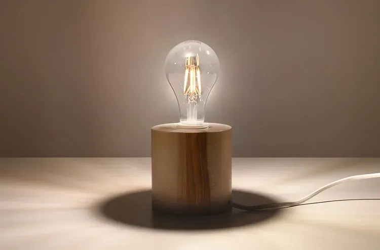 Skandynawska lampka biurkowa z drewna - 3X EX585 G9-T25