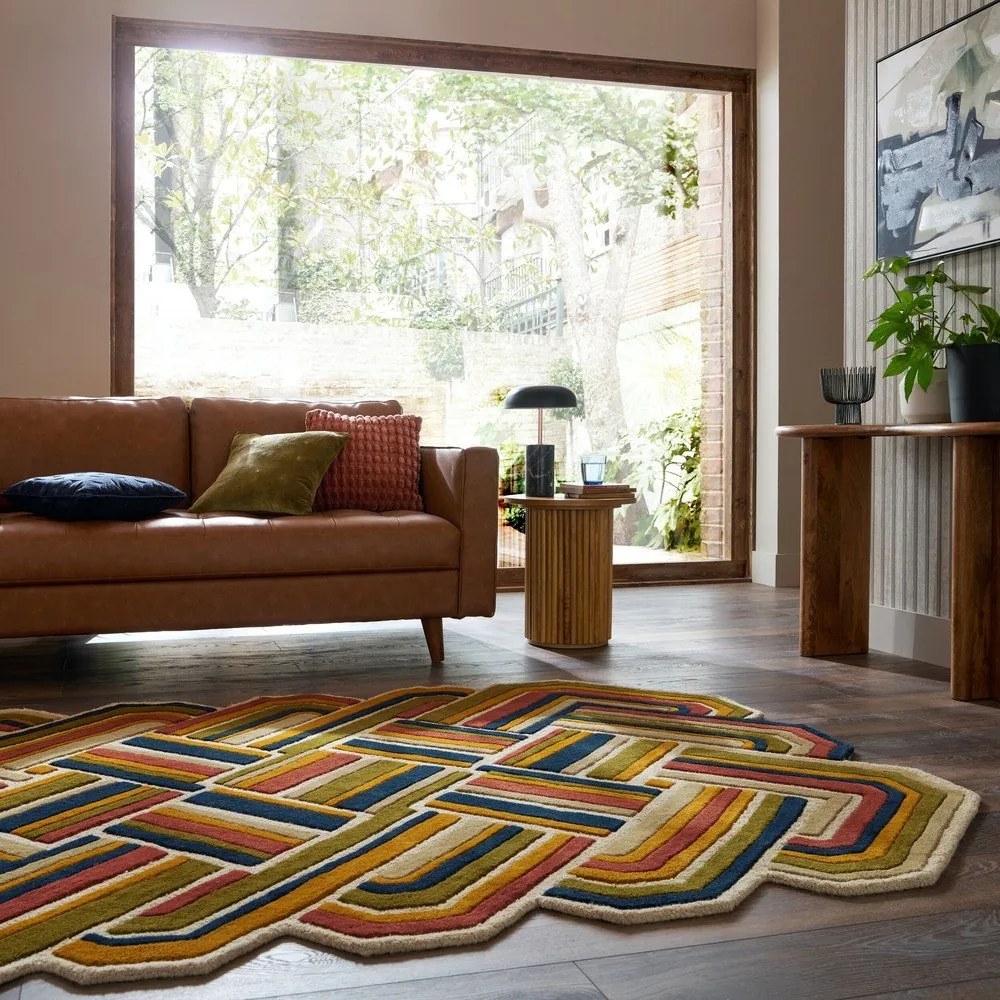 Wełniany dywan tkany ręcznie 140x200 cm Lattice Shaped – Flair Rugs