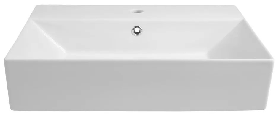 Biała ceramiczna umywalka 60x42 cm Sistema – Sapho
