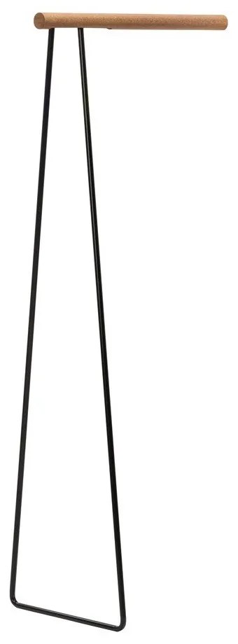 Czarny stalowy stojak na ubrania 65x150x45 cm – LIND DNA
