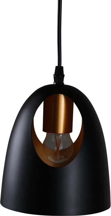 Czarna designerska lampa wisząca ELDA