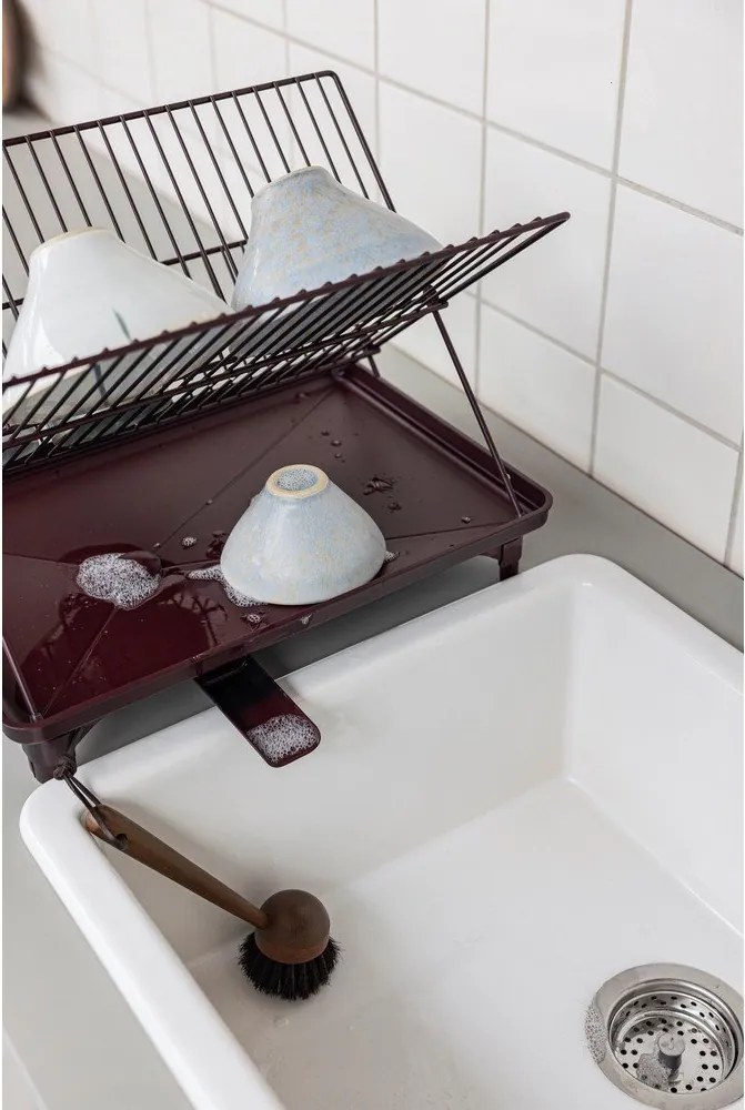 Bordowy ociekacz dwupiętowy 42x29 cm Dry-It – Mette Ditmer Denmark