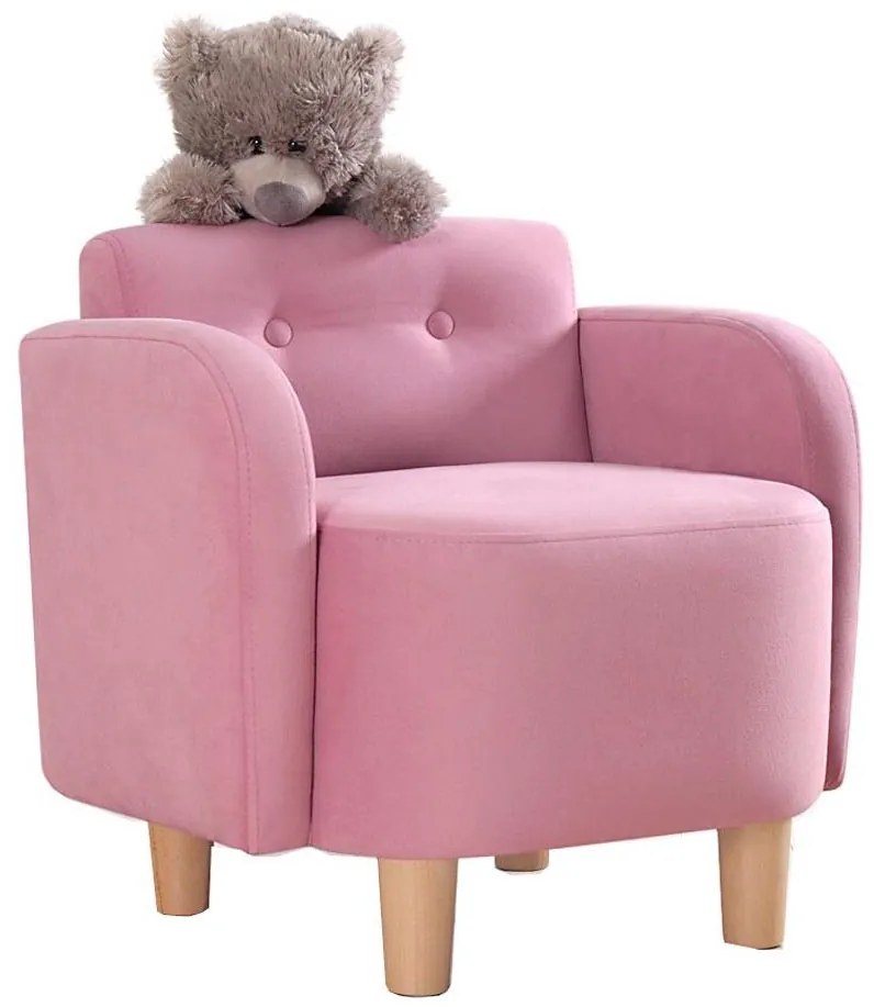 Fotel dziecięcy DORY różowy
