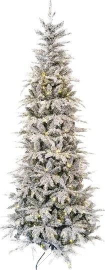 Choinka sztuczna PE Jodła Biała Slim 180cm LED250
