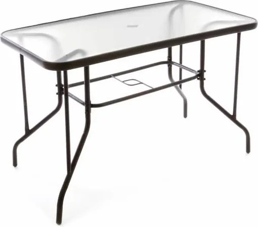 Zestaw mebli ogrodowych, 4 krzesła, szklany stół