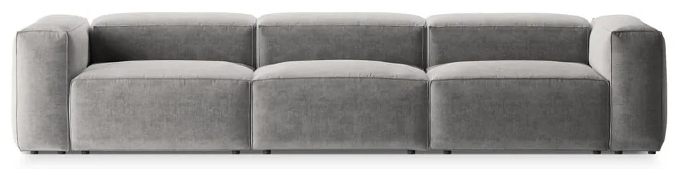 Jasnoszara sofa 364 cm Bergamo – Cosmopolitan Design