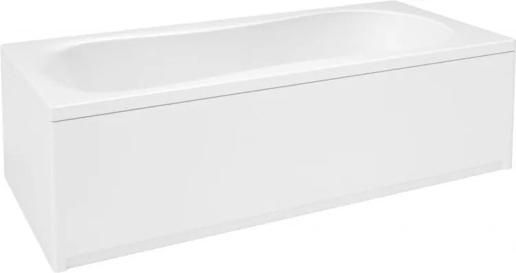 Wanna prostokątna odpływ na środku + obudowa 180 x 80 cm MANDI