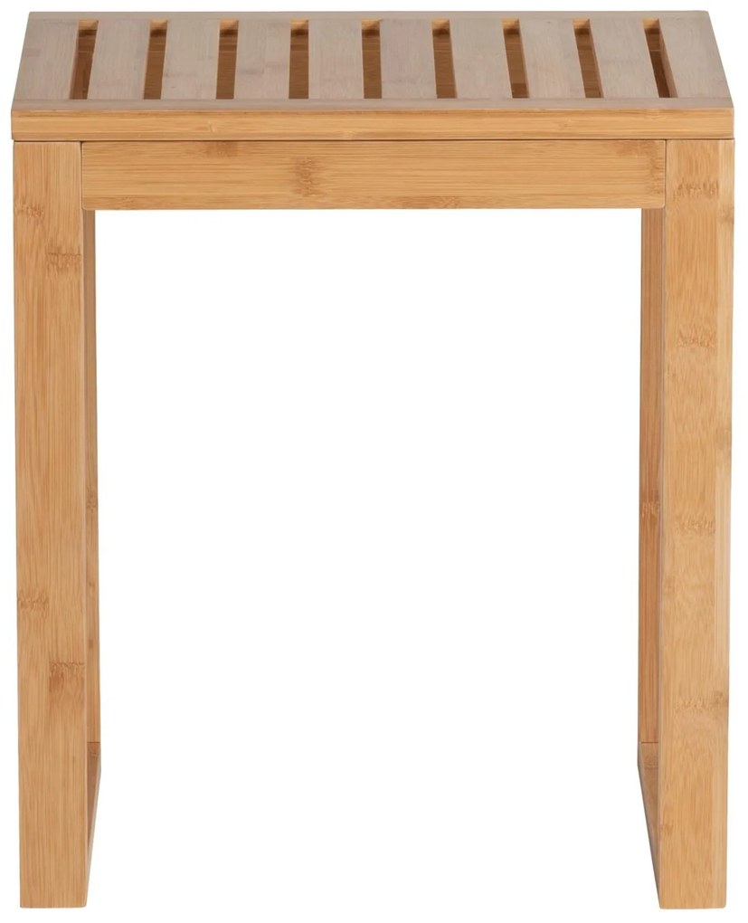 Taboret łazienkowy BAMBUSA, bambusowy, WENKO